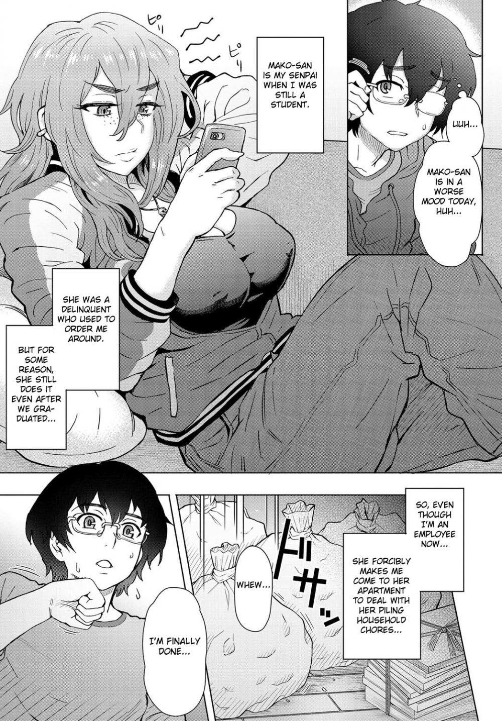 Hentai Manga Comic-Motoyan Onna to Shatei Otoko-Read-3